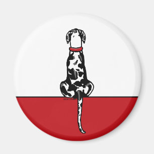 Great Dane Sit Harle UC Magnet