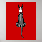 Great Dane Sit Mantle Poster (Vorne)