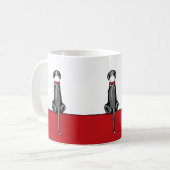 Great Dane Sit Mantle UC Kaffeetasse (Vorderseite Links)
