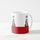 Great Dane Sit MerleB Kaffeetasse (VorderseiteRechts)