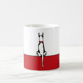 Great Dane Sit White Coffee Tasse (Mittel)