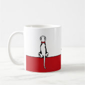 Great Dane Sit White UC Kaffeetasse (Links)
