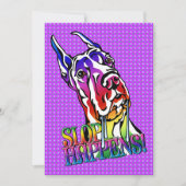 Great Dane Slop Happens Bright Einladung (Vorderseite)