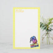 Great Dane Slop Happens Bright UC Briefpapier (Stehend Vorderseite)