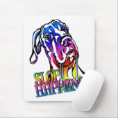 Great Dane Slop Happens Bright UC Mousepad (Mit Mouse)