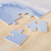 Great Dane Snowy Cabin Santa Hat Christmas Art Puzzle (Seite)