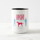 Great Dane Social Distance Guide T - Shirt Tasse (Zentrum)