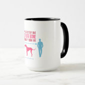 Great Dane Social Distance Guide T - Shirt Tasse (VorderseiteRechts)