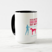 Great Dane Social Distance Guide T - Shirt Tasse (Vorderseite Links)