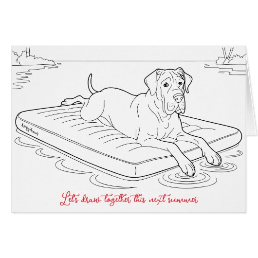 Great Dane Sommer-Modus-Farbkarte (Vorderseite (Horizontal))