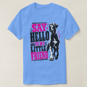 Great Dane Spaß pink blaue Version T-Shirt