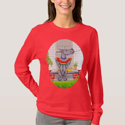 Great Dane SPIT Blue T-Shirt (Vorderseite)