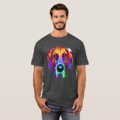 Great Dane Splash Art Dane Shirts Große Däne (Vorne ganz)