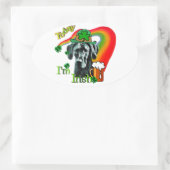 Great Dane St Patricks Day Ovaler Aufkleber (Tasche)