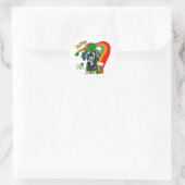 Great Dane St Patricks Day Runder Aufkleber (Tasche)