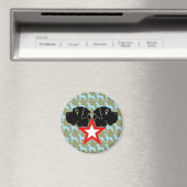 Great Dane Star Head Magnet (In Situ (Geschirrspüler))