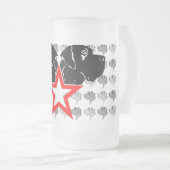 Great Dane Star Head Mattglas Bierglas (VorderseiteRechts)