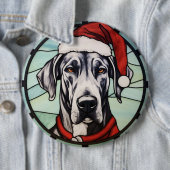 Great Dane Stared Glass Weihnachten Button (Beispiel)