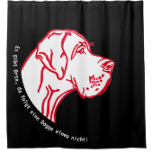 Great Dane Statement Zeichnend Duschvorhang (Vorderseite)