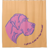 Great Dane Statement Zeichnend Duschvorhang (Vorderseite)