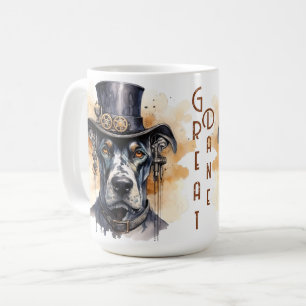 Great Dane Steampunk-Hund Kaffeetasse