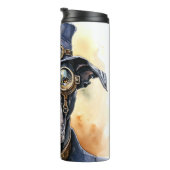Great Dane Steampunk-Hund Thermosbecher (Nach rechts gedreht)