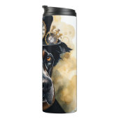 Great Dane Steampunk-Hund Thermosbecher (Nach rechts gedreht)