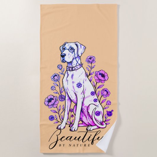 Great Dane Steampunk Strandtuch (Vorderseite)