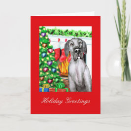 Great Dane Strumpfs Black UC Feiertagskarte