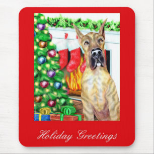 Great Dane Strumpfs Brindle Mousepad