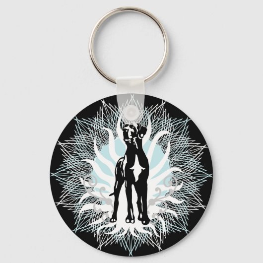 Great Dane Stud Schlüsselanhänger (Vorderseite)