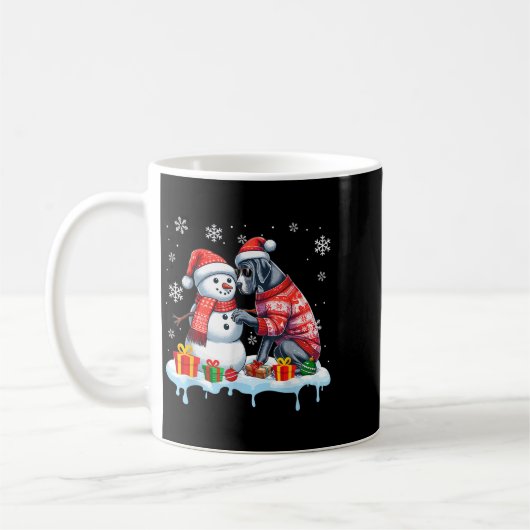 Great Dane Sungles Sweater Build Snowman Xmas Owne Kaffeetasse (Links)