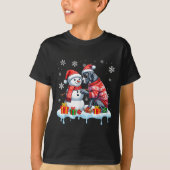 Great Dane Sungles Sweater Build Snowman Xmas Owne T-Shirt (Vorderseite)
