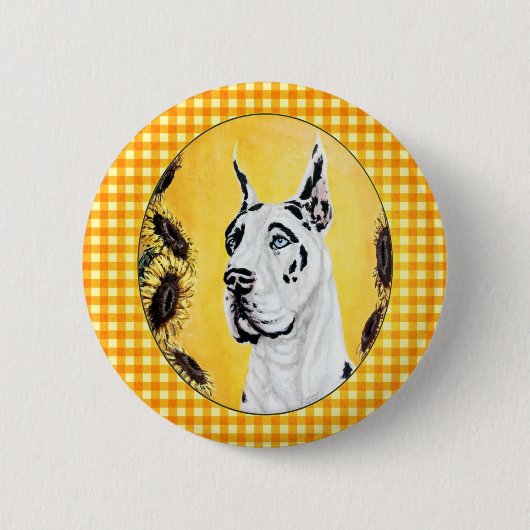 Great Dane Sunny Harle Button (Vorderseite)