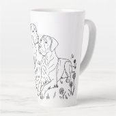Great Dane Szene Milchtasse (Rechte Ecke)