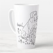Great Dane Szene Milchtasse (Linke Ecke)
