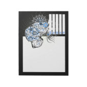 Great Dane Tattoo Style Notizblock (Rotiert)