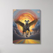 Great Dane & the Rainbow Bridge Leinwanddruck (Vorderseite)