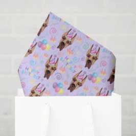Great Dane Tissue Paper in Purple Seidenpapier