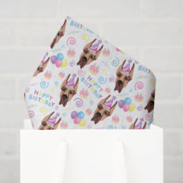 Great Dane Tissue Paper in White Seidenpapier