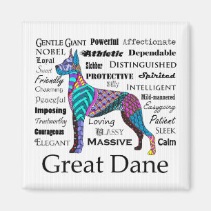 Great Dane Tracks Magnet
