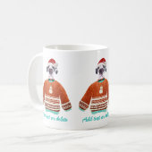 Great Dane Tragen hässlich Sweater Xmas Hund Lover Kaffeetasse (Vorderseite Links)