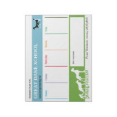 Great Dane Trainingsplan Notepad Notizblock (Rotiert)