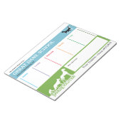 Great Dane Trainingsplan Notepad Notizblock (angewinkelt)