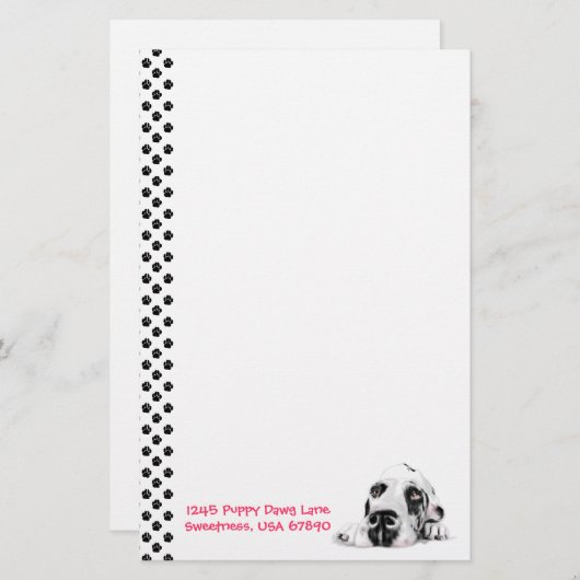 Great Dane UC Harle Sweet Savannah Briefpapier (Vorne/Hinten)