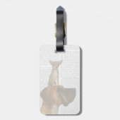 Great Dane und Chihuahua Gepäckanhänger (Rückseite vertikal)