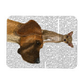 Great Dane und Chihuahua Magnet (Horizontal)