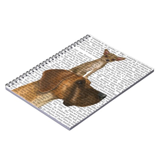 Great Dane und Chihuahua Notizblock (Linke Seite)