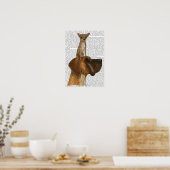 Great Dane und Chihuahua Poster (Küche)