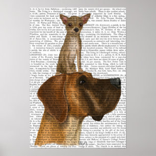 Great Dane und Chihuahua Poster